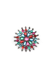 Multicolor Stones Oxidized Metal Casual Use Finger Rings