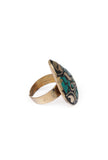 Laq Fashionable Light Weight Multi color Ring