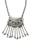 Georgeous Designer Kuchi Afghani Enamel Work Long Ball Chain Necklace
