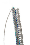 Blue Waist Chain Oxidised Kamarbandh