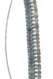 Blue Waist Chain Oxidised Kamarbandh