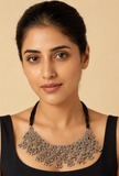 Lightweight Afghani Oxidized Stone Work Jaal Choker Necklace