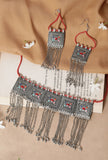 Multi Meena Chain Work Afghani Choker Necklace