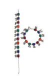 German Silver Multi Color Stone Work Partywear Pair Of Anklet