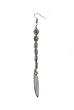 Oxidized German Silver Designer Square Bead Lightweight Maangtikka