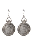 German Silver Round Shaped Earring