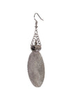 German Silver Round Shaped Earring