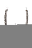 German Siver Designer Tavva Stud Ghunghru Chain Mathpatti