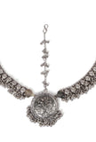 German Siver Designer Tavva Stud Ghunghru Chain Mathpatti