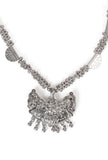 German Silver Designer Pendant Charm With Ghunghru Chain Lightweight Necklace
