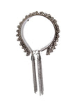 German Silver Partywear Silver Adjustable Size Ghunghru Tassel Bracelet