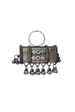 Silver Look Like Designer Lightweight Adjustable Briefcase Shaped Size Partywear Ring