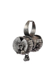 Silver Look Like Designer Lightweight Adjustable Pettel Drum Shaped Size Partywear Ring