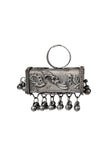 Silver Look Like Designer Lightweight Adjustable Rectangle Shaped Size Partywear Ring