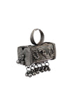 Silver Look Like Designer Lightweight Adjustable Rectangle Shaped Size Partywear Ring