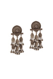 Dual Cascade Silver Earrings