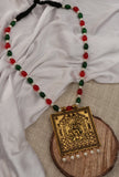 Mahakali Radiance Pendant with Tricolor Mala