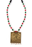 Mahakali Radiance Pendant with Tricolor Mala