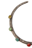 Colorful Glass Stone Ornate Hasli