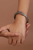 Majestic Peacock Silver Adjustable Bracelet