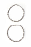 Blossom Charm Silver Anklet