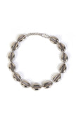 Silver Shell Melody Anklet Pair