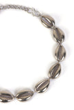 Silver Shell Melody Anklet Pair