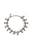 Silver Elegance Beaded Ghunghru Anklets