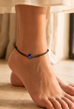 Evil Eye cotton Black Thread Adjustable Size Anklet