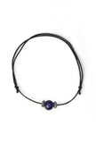 Adjustable Evil Eye Protection Anklet with Nazar Battu Black Thread