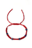 Negative Energy Shield: Adjustable Eye Fabric Bracelet