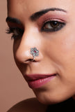 Flowered hand design nosepin