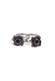 Shapphire Stone German Silver Adjustable Toe Ring