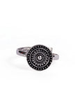 Mandala Pattern German Silver Adjustable Toe Ring