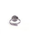 Mandala Pattern German Silver Adjustable Toe Ring