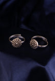 Kumudini German Silver Adjustable Toe Ring