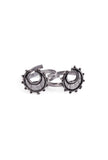 Jyotsna Moon Crescent German Silver Adjustable Toe Ring