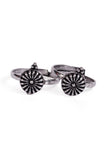 Hridaya German Silver Adjustable Toe Ring