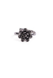 Tanvika Rosette Pattern German Silver Adjustable Toe Ring