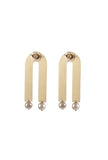 Golden arch Pearl Drop Earrings