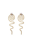 Swirling Serpent Dangle Earrings