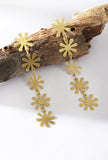 Golden Bloom Drop Earrings