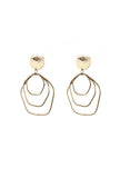 Layered Wave Statement Earrings