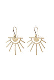 Golden Aura Eye Earrings