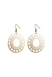 Dainty Orbit Cutwork Earrings