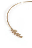 Dewdrop Leaf Open Necklace