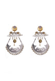 Royal Morni Chandbali Earrings