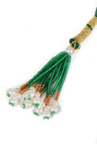 Rajshree Temple Heritage Kemp Necklace Set with Pearls