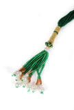 Devika Drape Temple Heritage Kemp Necklace Set with Pearls