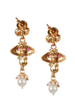 Svarnika Temple Heritage Kemp Necklace Set with Pearls
